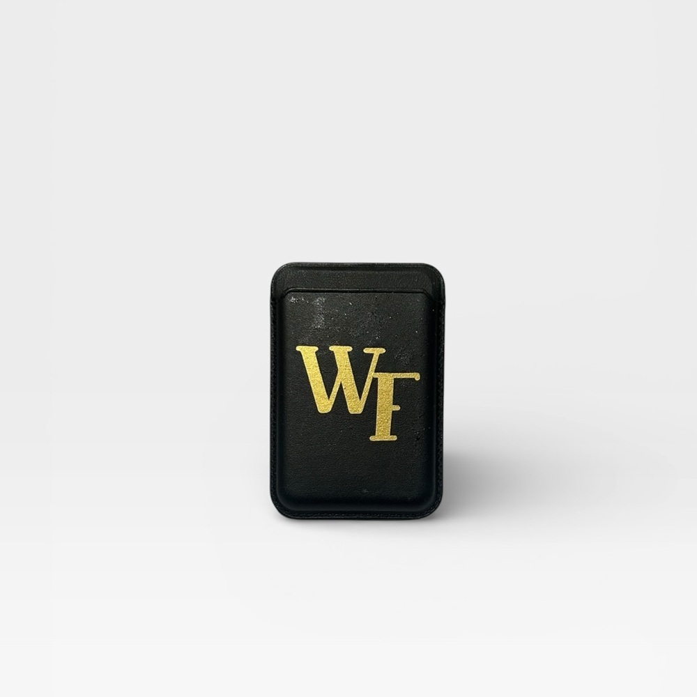 MagSafe Black Faux Leather Wake Forest University Phone Wallet